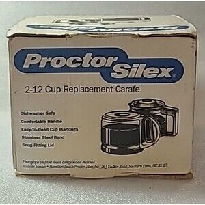 Proctor Silex Hamilton Beach Replacement Glass  2-12 Cup Carafe #88060 Maker
